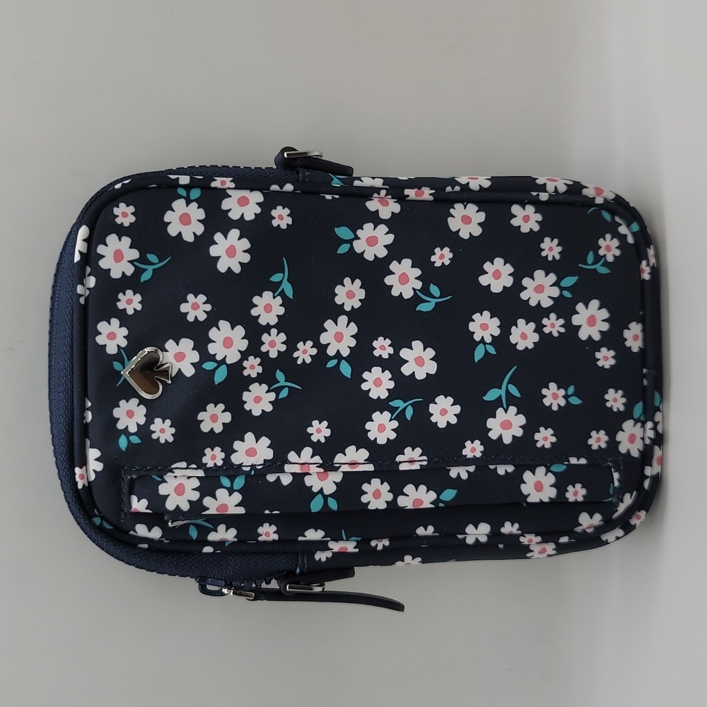 Kate Spade Chelsey Daisy Crossbody Nylon Phone Zippered Pouch
